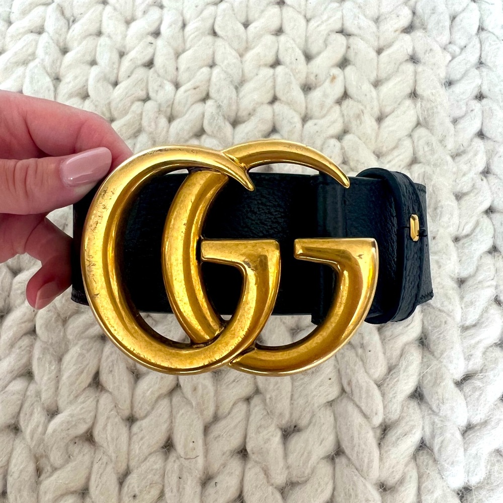 Black Gucci Belt